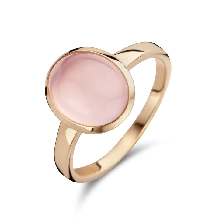 ring rose quartz 14K rose gold