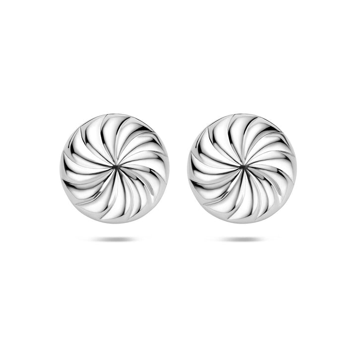 Zilveren oorknopjes knoopvorm 925 gerhodineerd