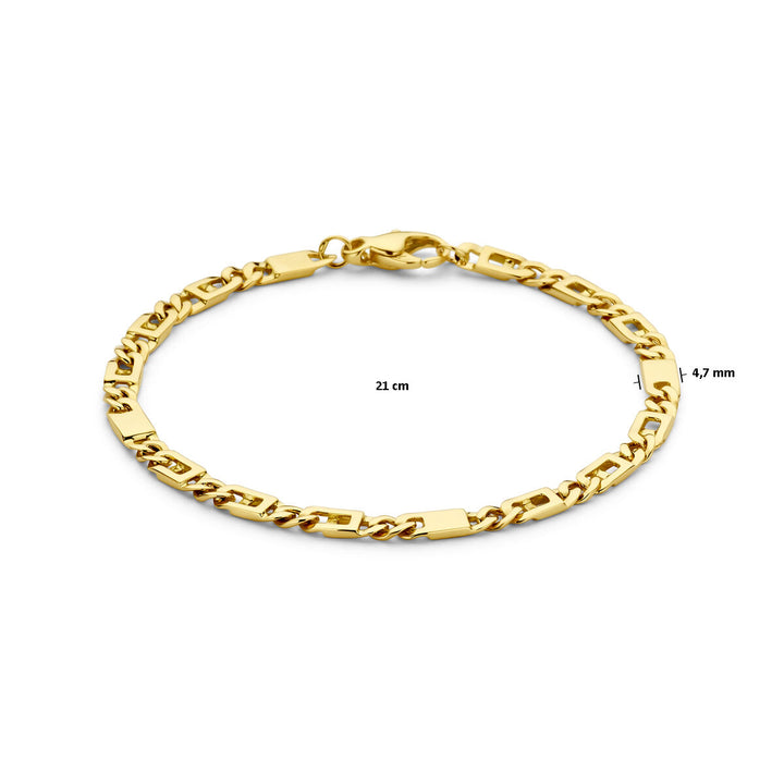 armband 4,7 mm 21 cm 14K geelgoud