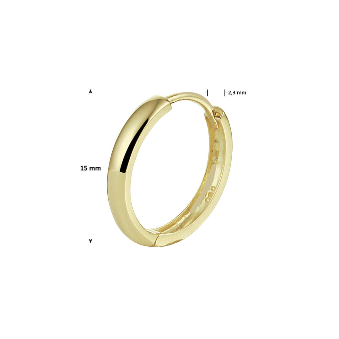 drop earring per piece 14K yellow gold