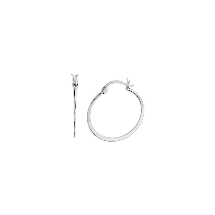 earrings hinge silver rhodium plated