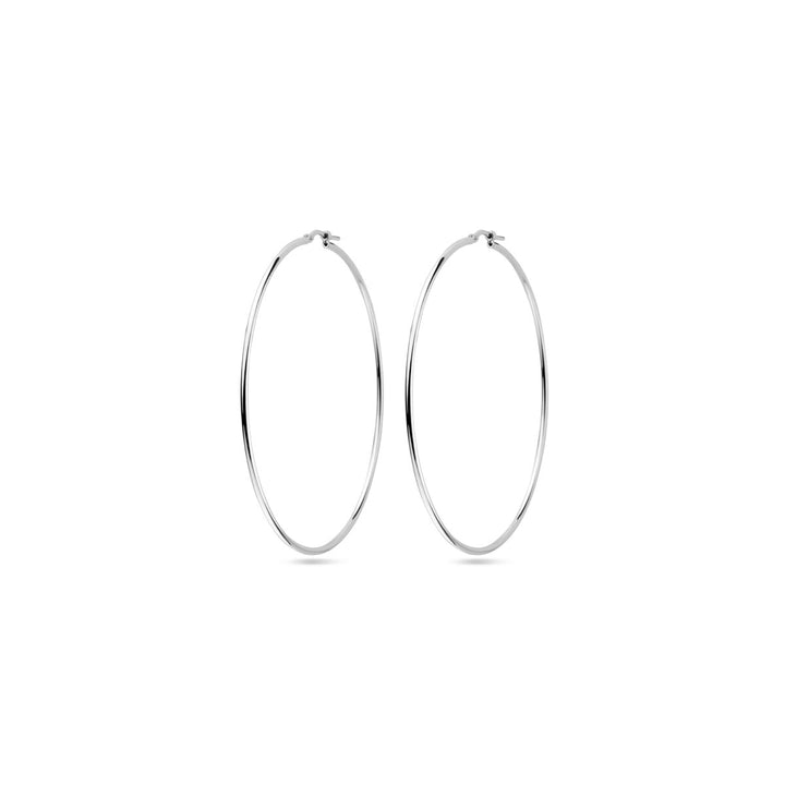 Ohrringe Rundrohr 1,5 mm silberweiß