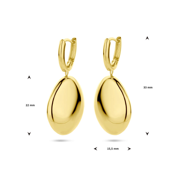 drop earrings 14K yellow gold