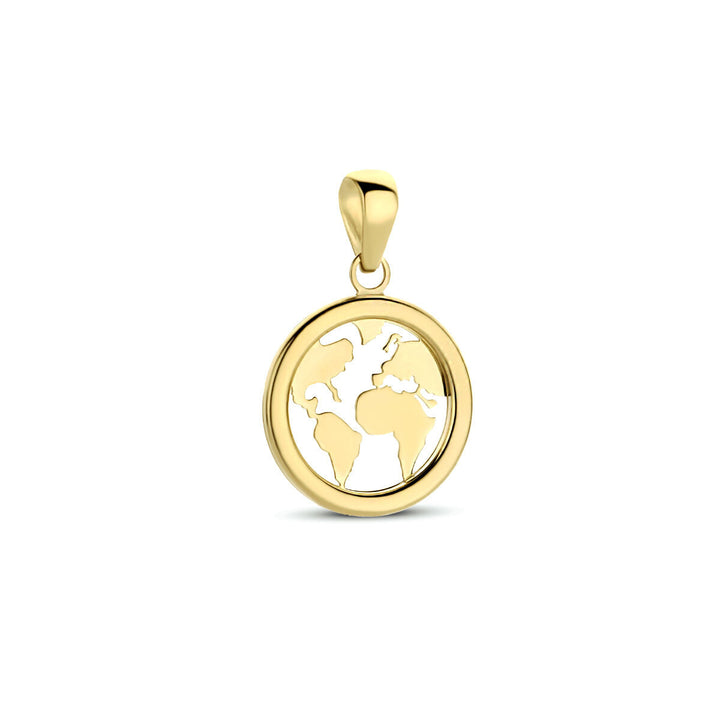 pendant globe 14K yellow gold