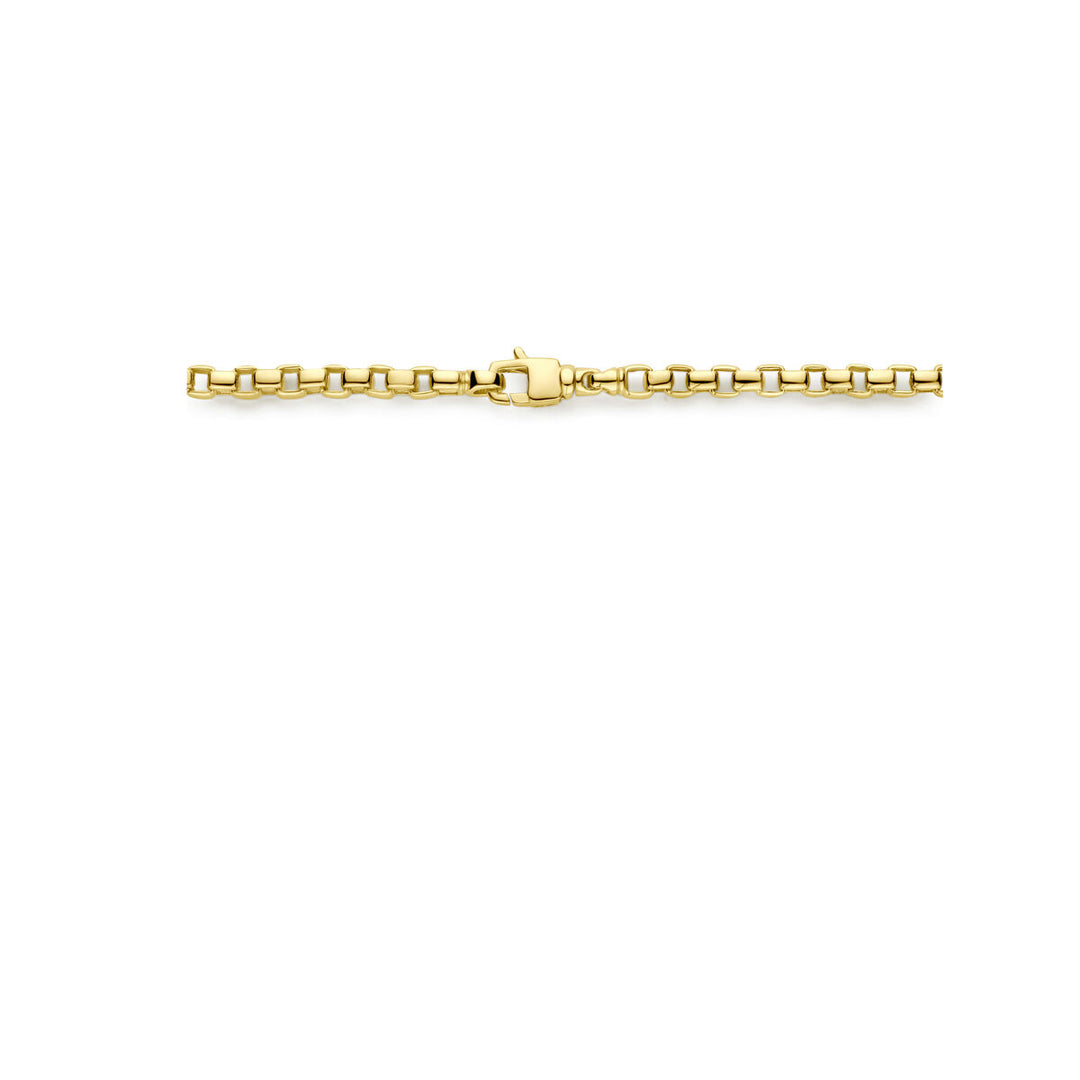 Gold chain men - Venetian ball 4.2 mm 14K
