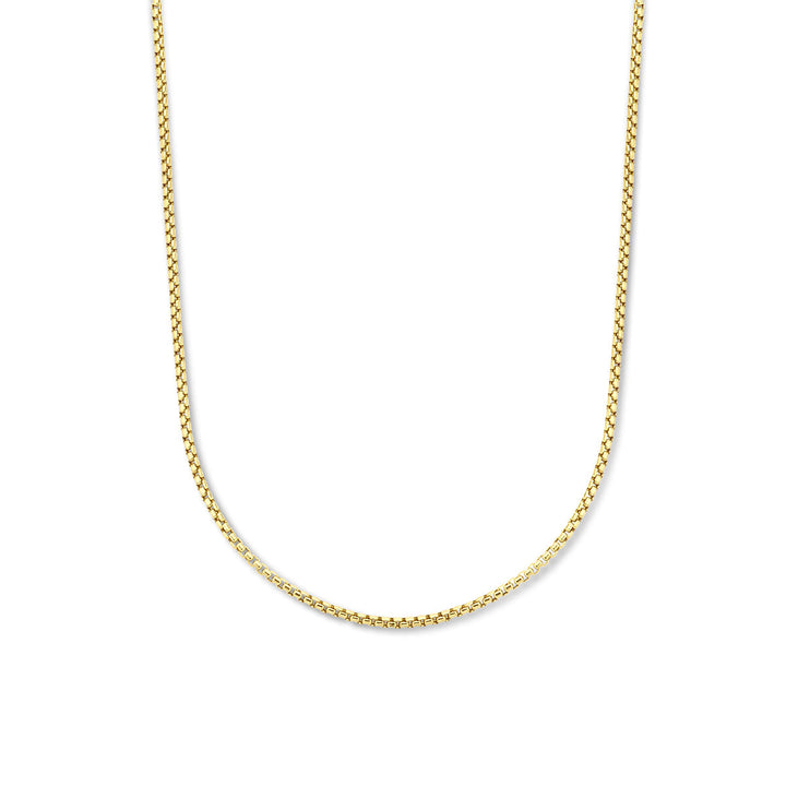 Gold chain men - necklace Venetian sphere 2.5 mm 14K yellow gold