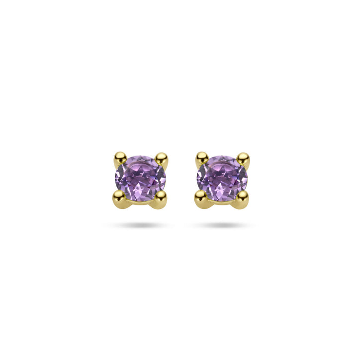 Ohrstecker Amethyst 14K Gelbgold