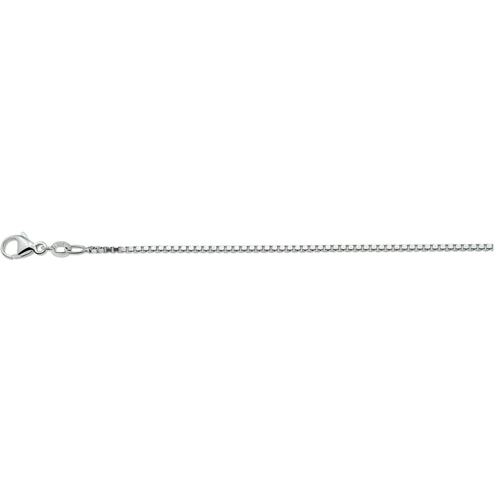 Venezianische Halskette 1,3 mm Silber rhodiniert