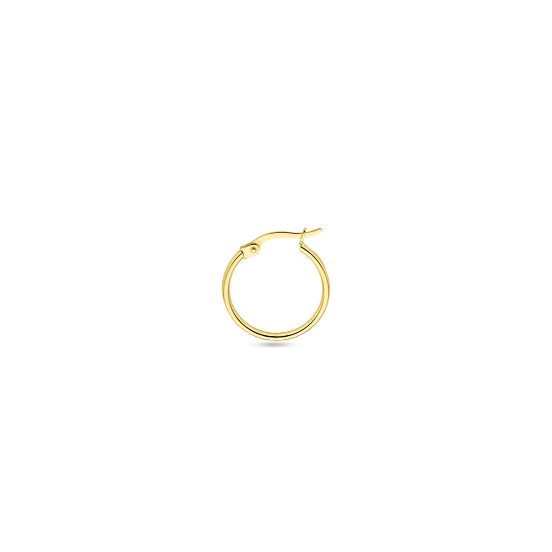 oorring 18 mm per stuk 14K geelgoud