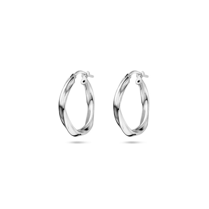 Ohrringe gedreht 2,0 mm Silber rhodiniert