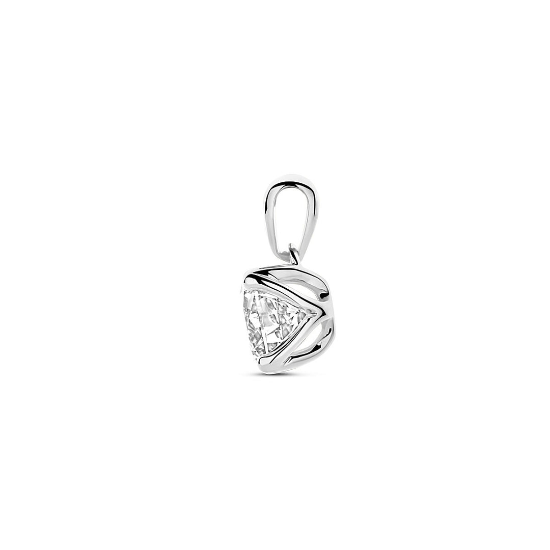hanger lab grown diamant 1.00ct h si 11 mm 14K witgoud
