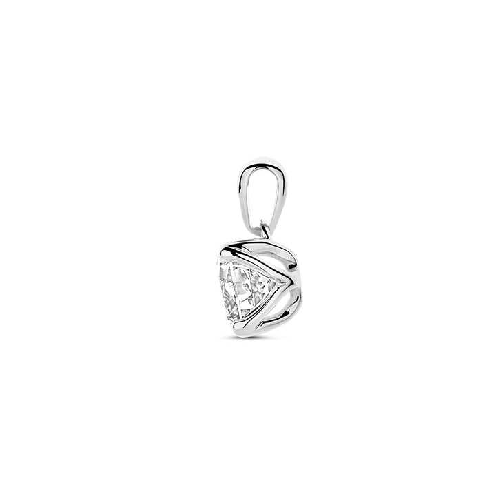 hanger lab grown diamant 1.00ct h si 11 mm 14K witgoud