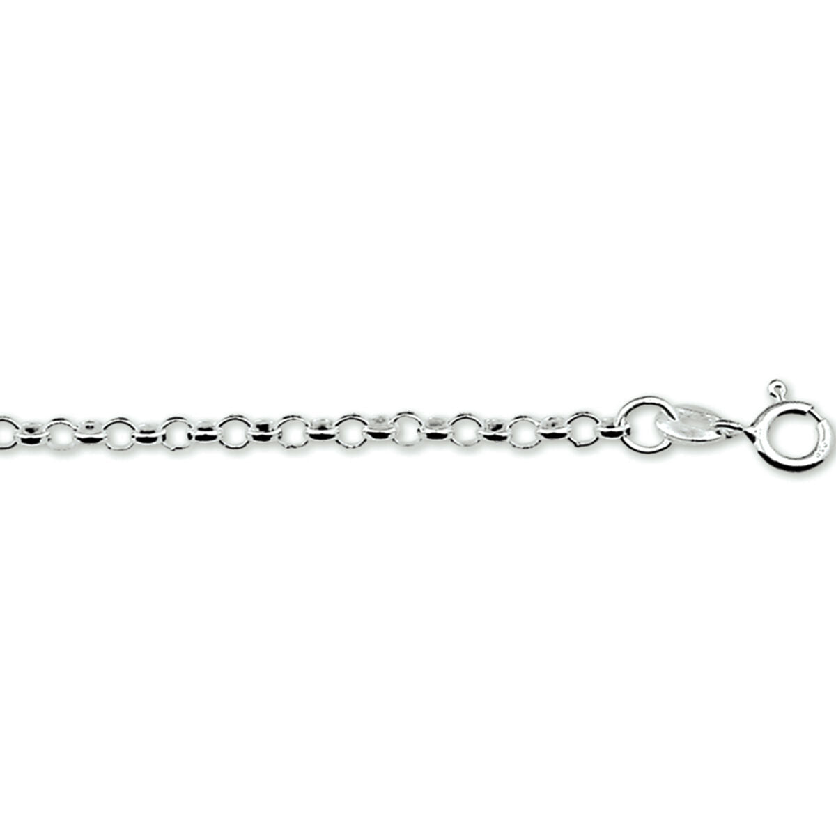 bracelet jasseron 3.5 mm 15 cm silver rhodium plated