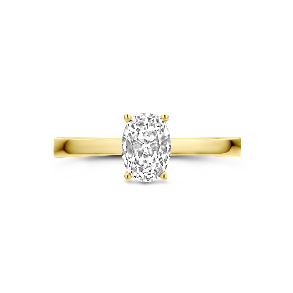 ring zirkonia 14K geelgoud