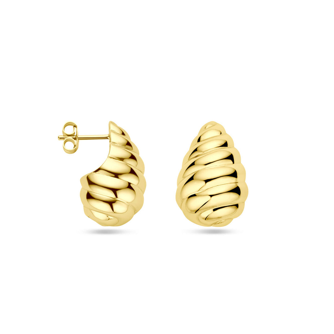 oorknoppen zilver verguld (geel)