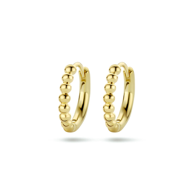 oorringen bolletjes 1 micron zilver verguld (geel)