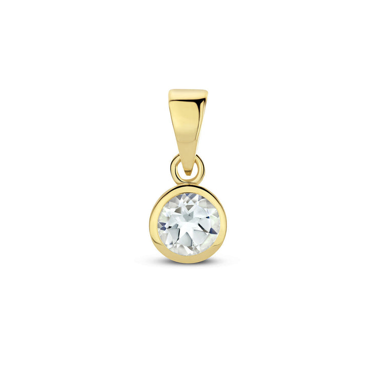 pendant with birthstone 14K yellow gold