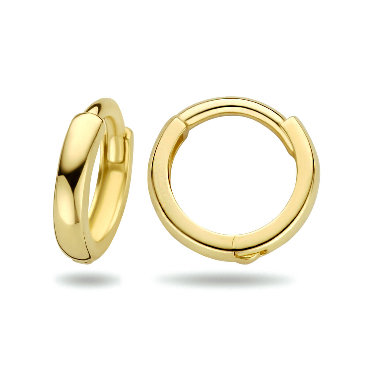 klapoorringen 1.6 x 8 mm 14K geelgoud