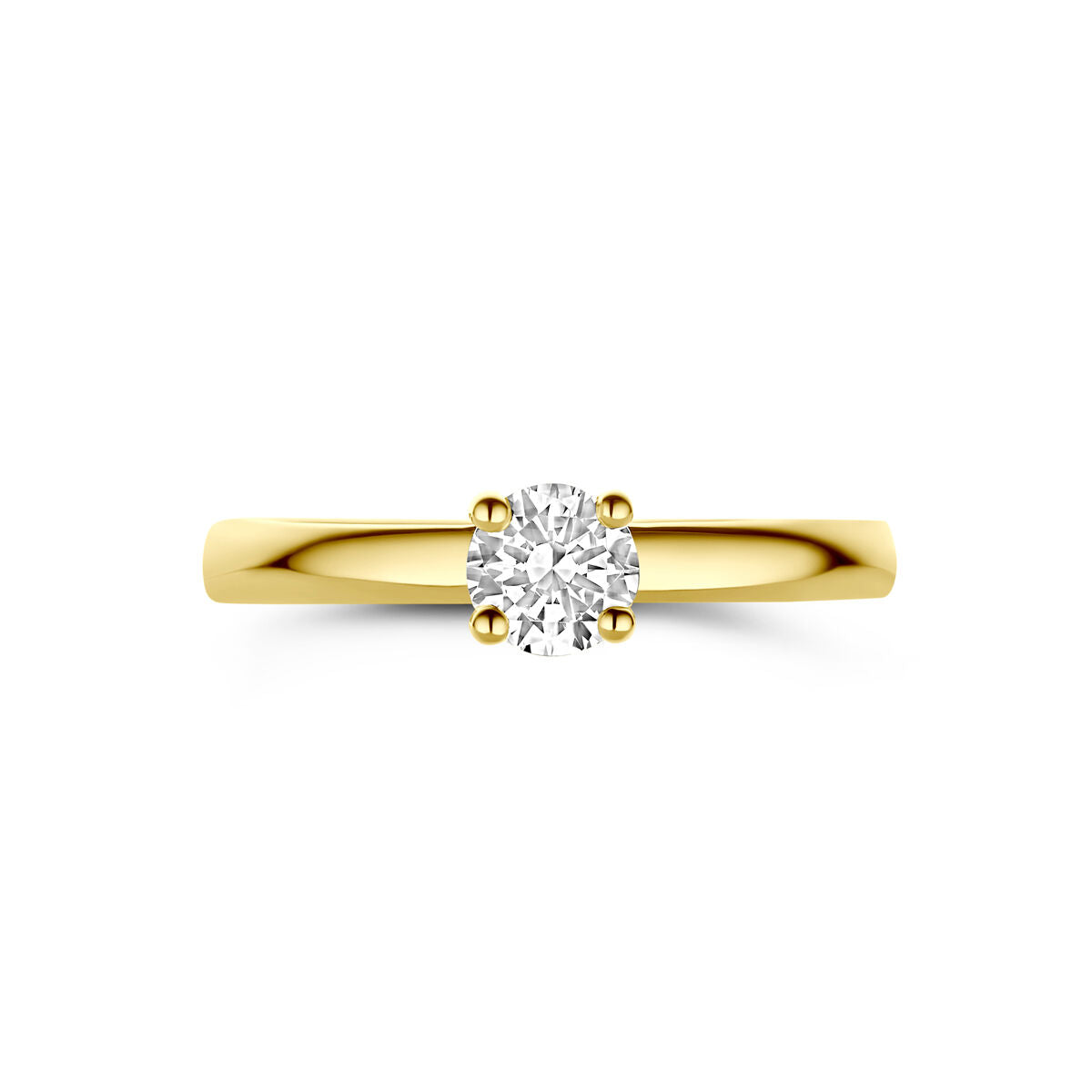 ring zirkonia 14K geelgoud