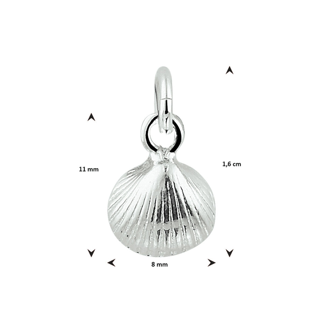 pendant shell silver white