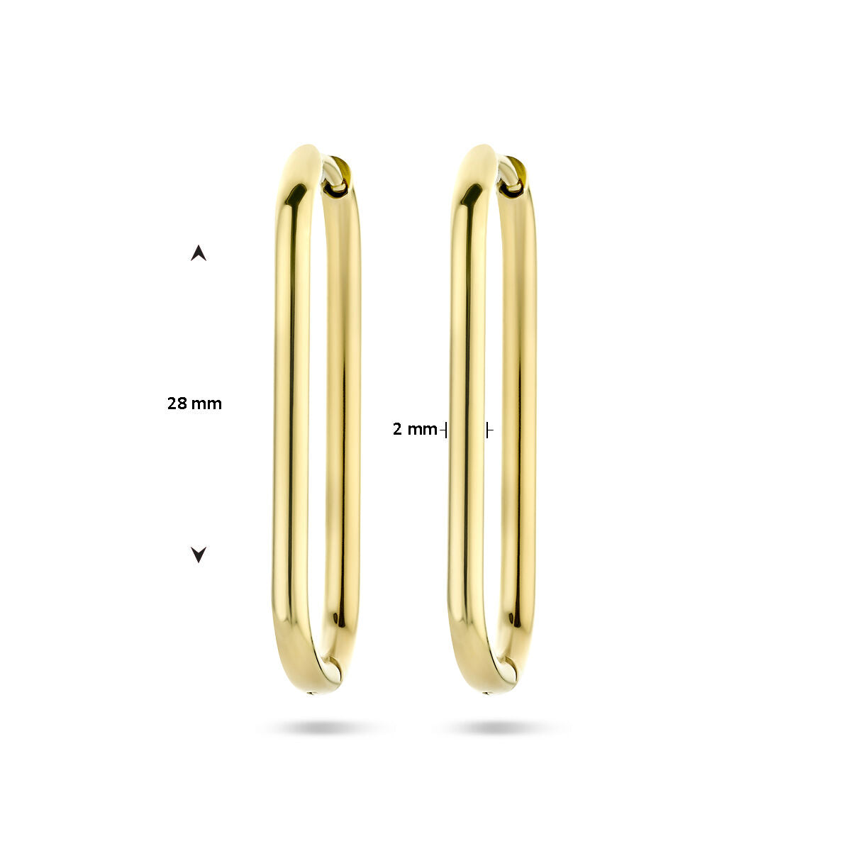 klapoorringen paperclip ion plating edelstaal