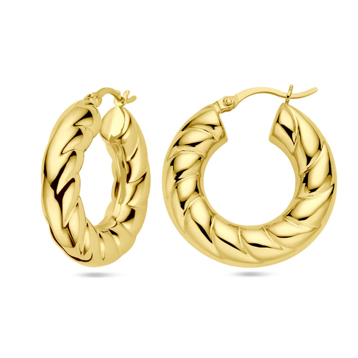 oorringen 1 micron zilver verguld (geel)