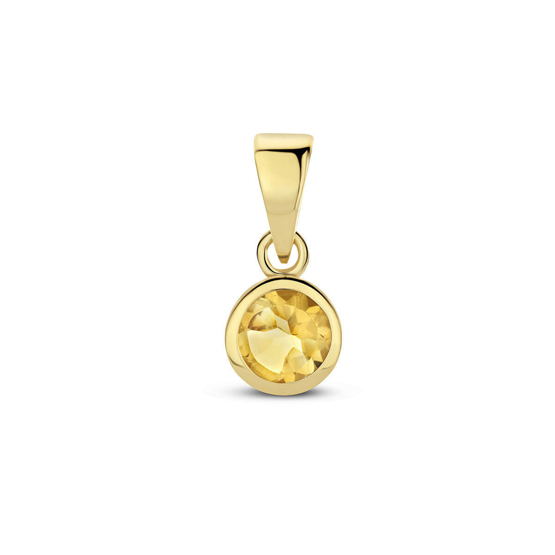 pendant with birthstone 14K yellow gold