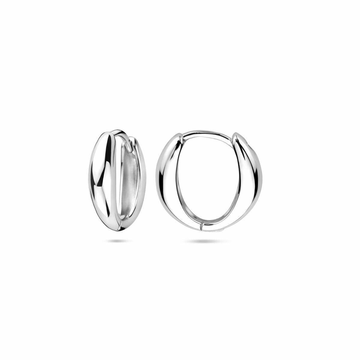 klapoorringen 14,5 mm zilver gerhodineerd