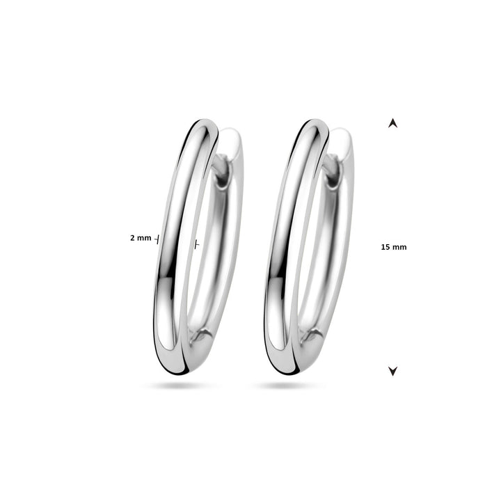 drop earrings silver rhodium plated