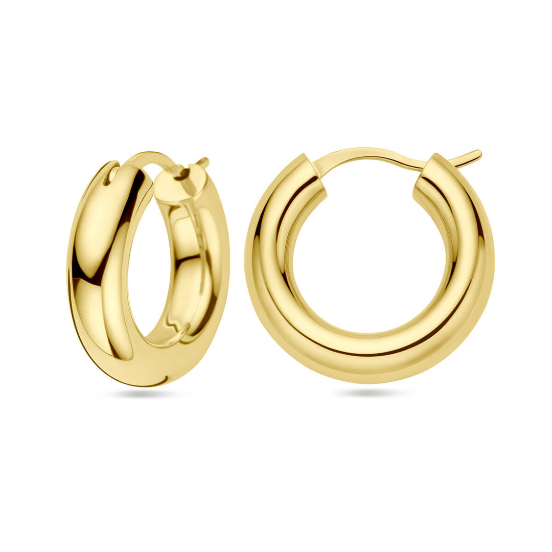 Ohrringe 1 Mikron Silber vergoldet (gelb)