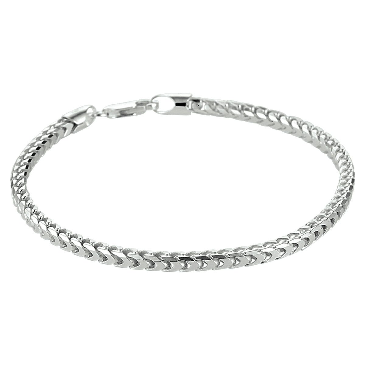Zilveren gourmette armband van 3,0 mm met een glanzende afwerking en een stevige sluiting.