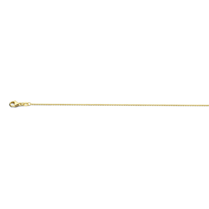 necklace anchor diamond-plated 1.1 mm 41 - 43 - 45 cm 18K yellow gold