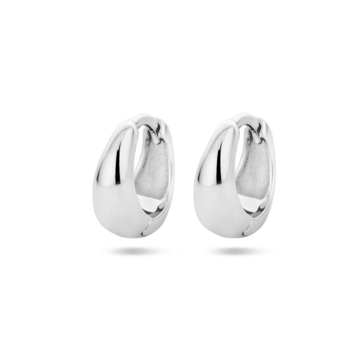 klapoorringen zilver gerhodineerd