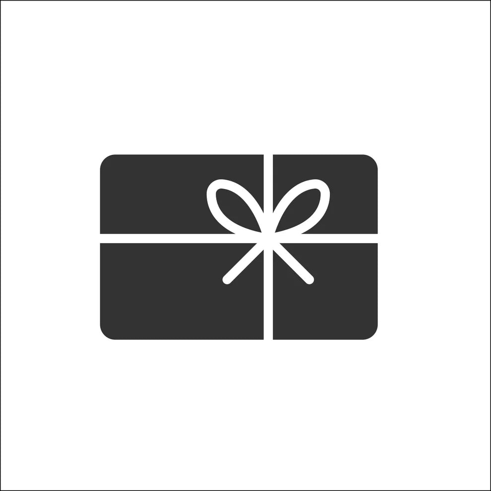 Cadeaubon met strik, weergegeven als een eenvoudige, gestileerde kaart.