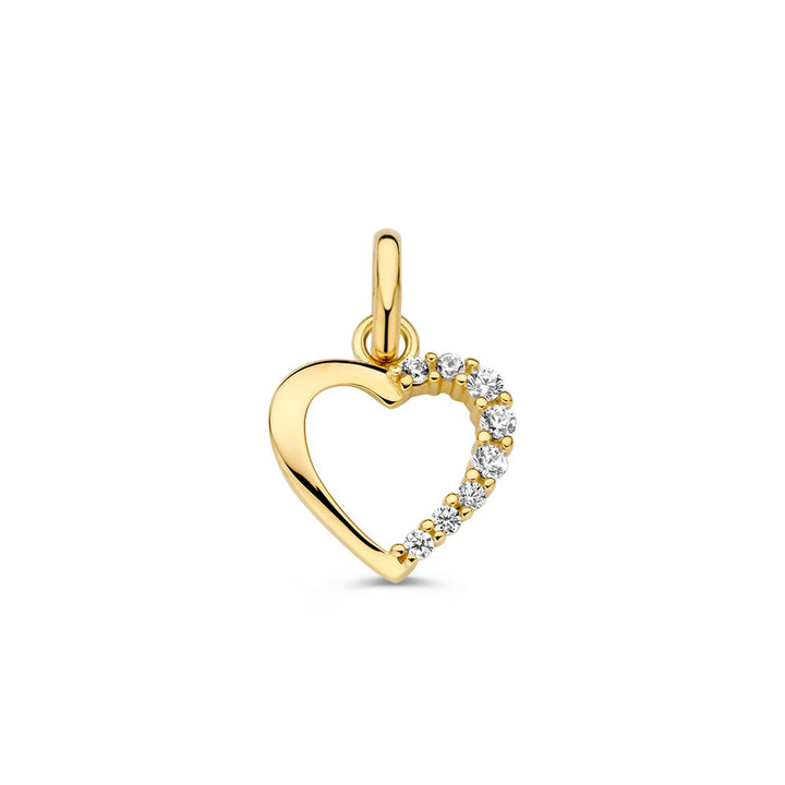 Hanger geelgoud zirkonia