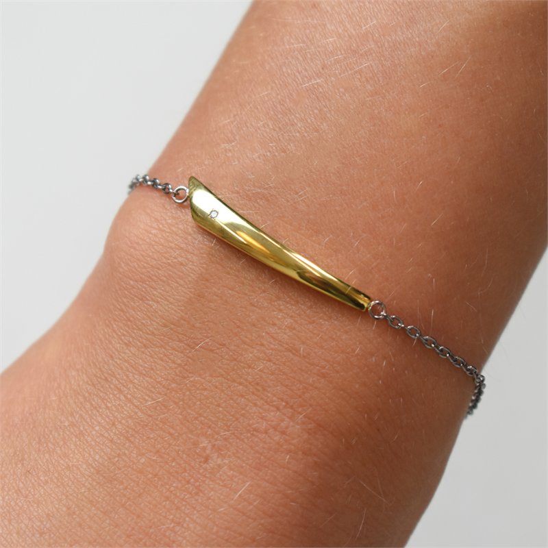 Boccia Titanium Armband Bicolor dia 1/0.005 - 03038-04