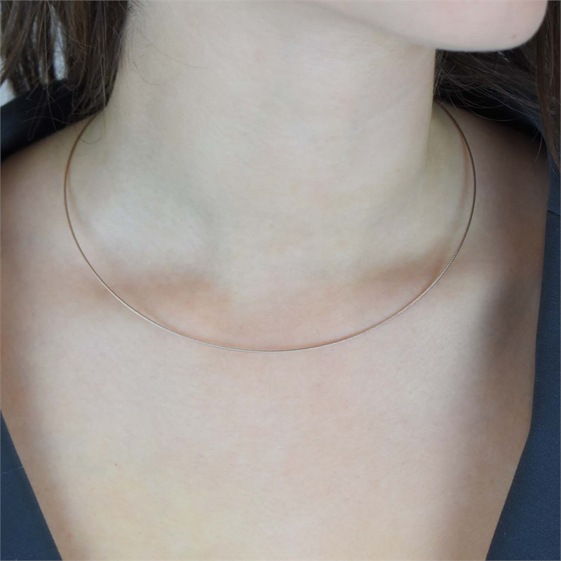 Boccia Titanium Length Necklace rgp steel 0802-03
