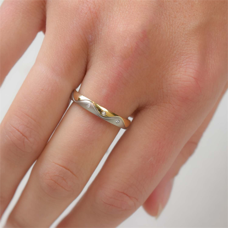 Boccia Titanium Ring Bicolor dia 3/0.015 - 0150-03