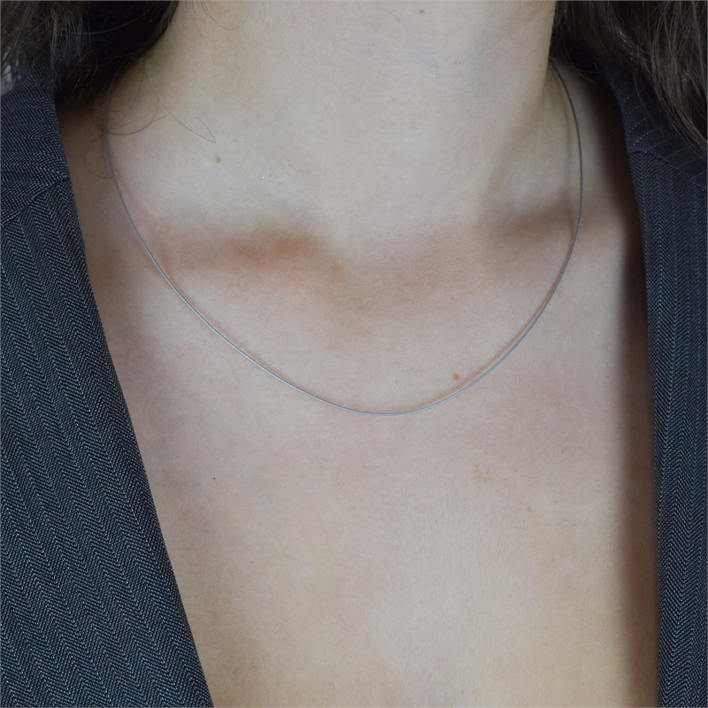 Boccia Titanium Lengte Collier staal 0803-01
