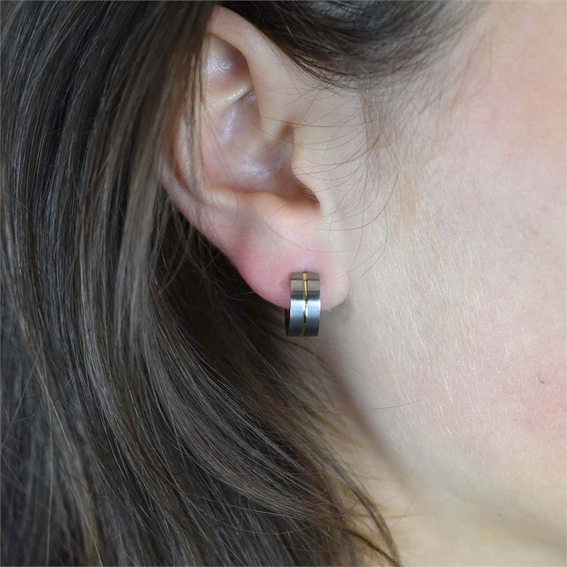 Boccia Titanium Earrings Bicolor 0503-03