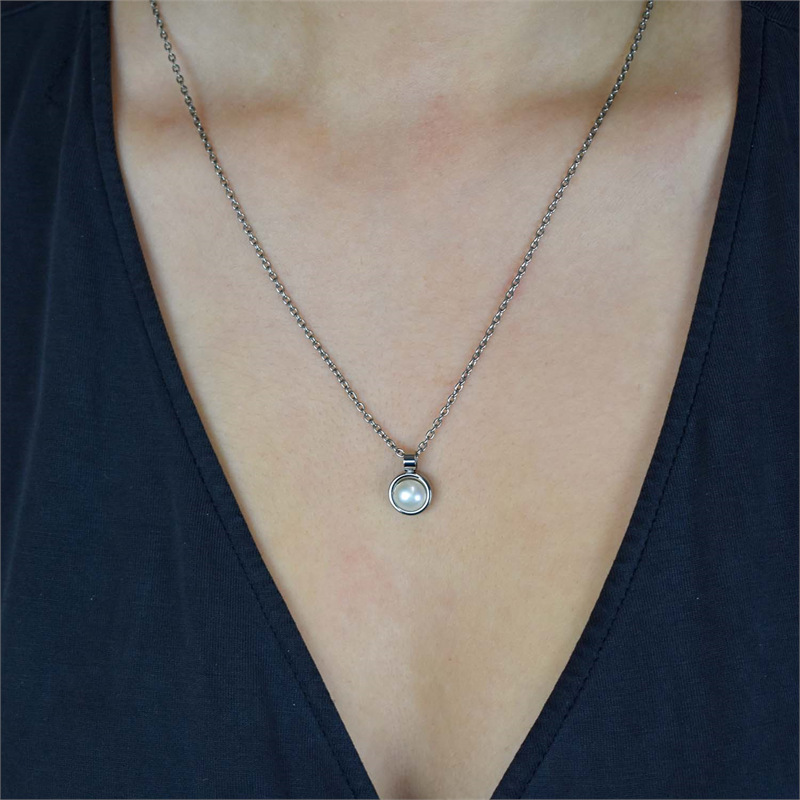 Boccia Titanium Pendant pearl 07002-01
