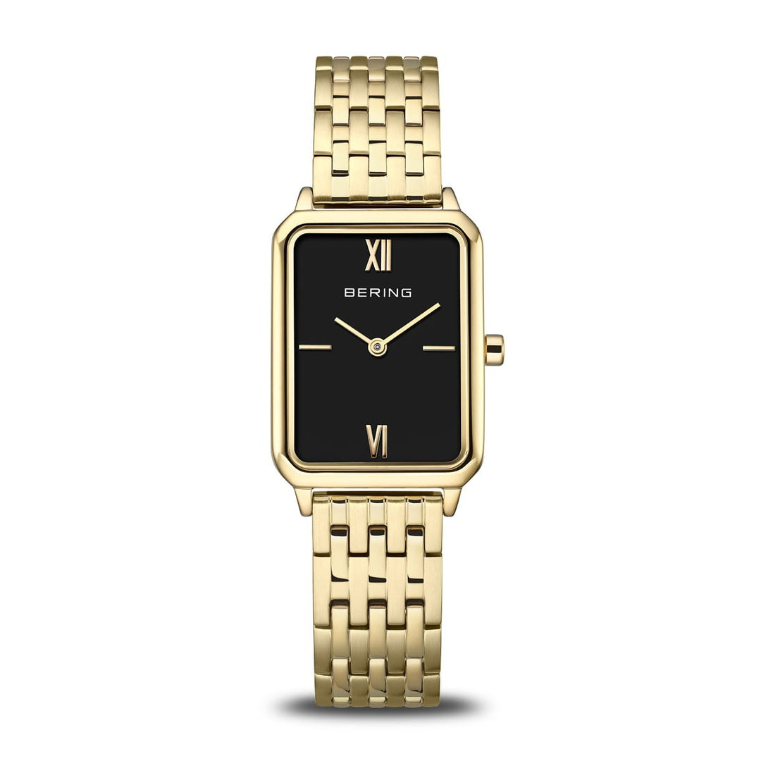 bering dames horloge zwarte wijzerplaat - 117423-732
