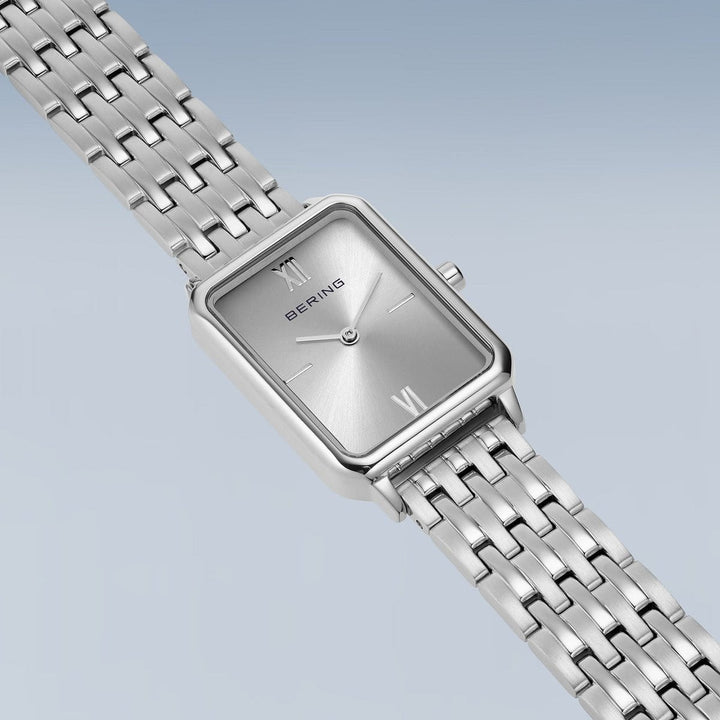 bering dames horloge grijze wijzerplaat - 17423-700