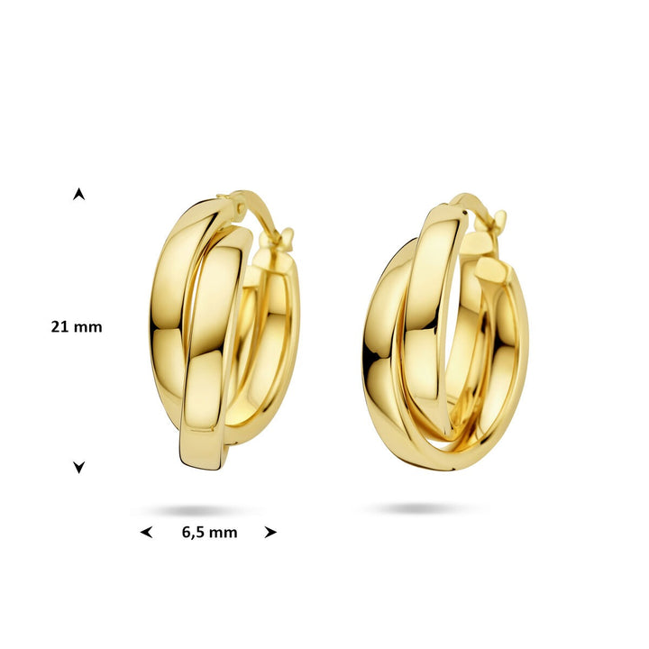 Gouden oorringen – 14k geelgoud