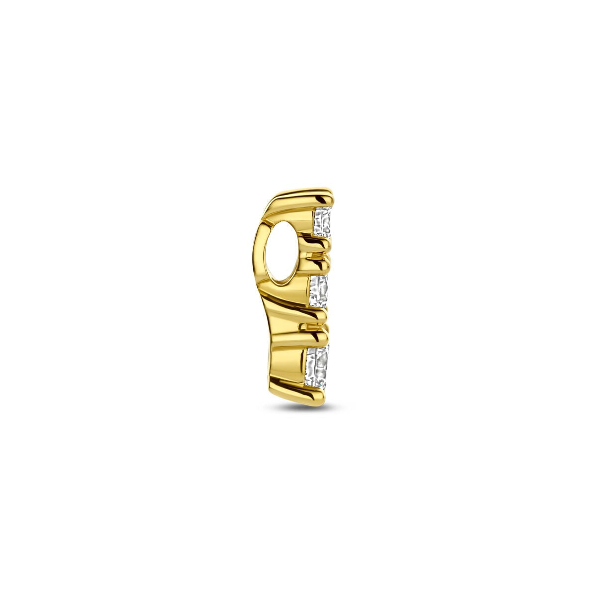 Gouden hanger met lab grown diamant – 14k geelgoud