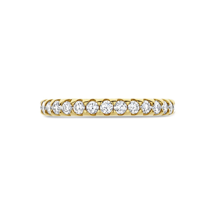 Gouden dames ring met lab grown diamant – 14k geelgoud