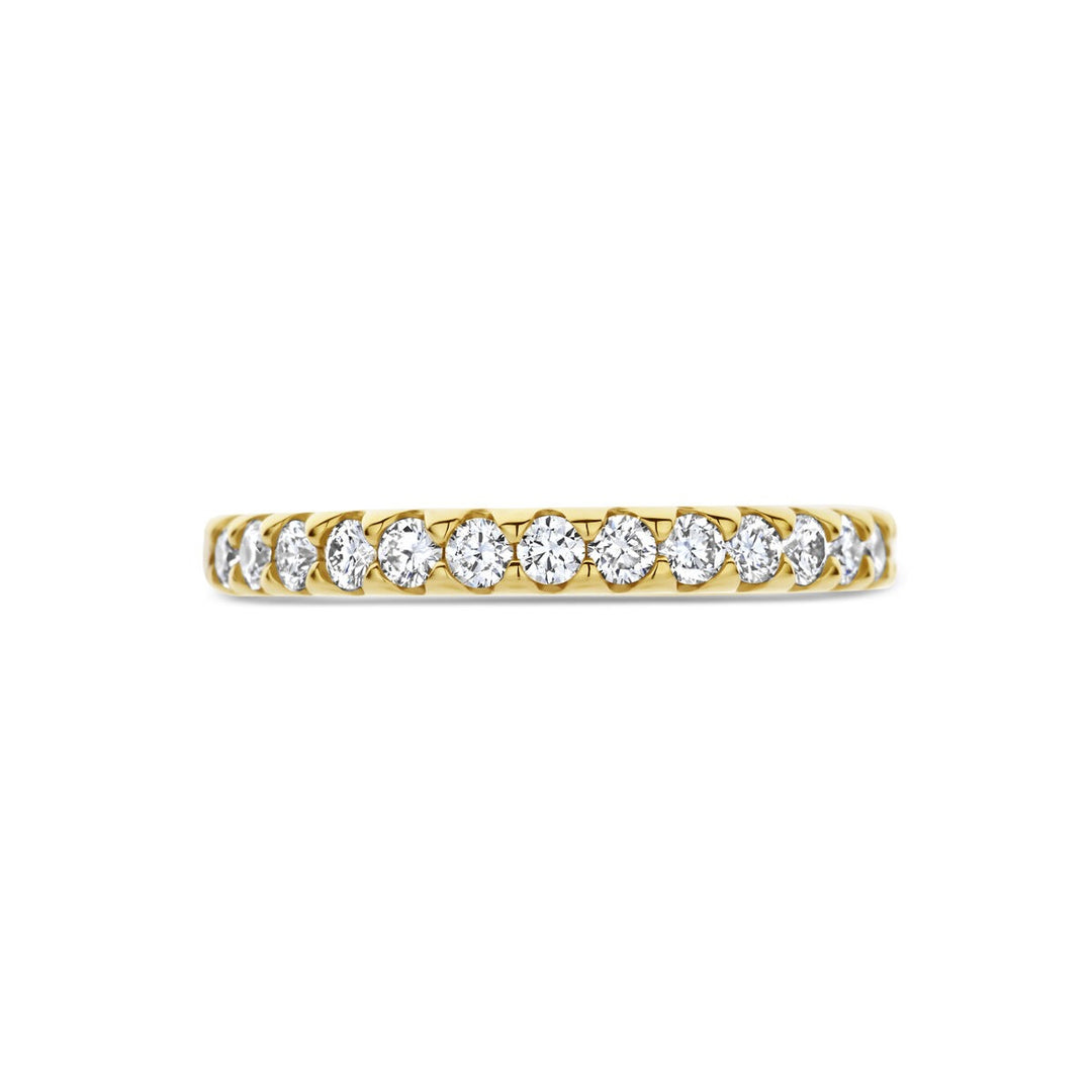 Gouden dames ring met lab grown diamant – 14k geelgoud
