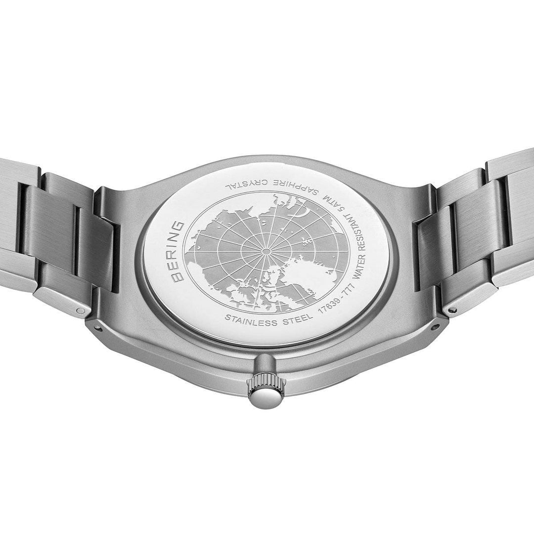 Bering heren horloge grijze wijzerplaat 17639-777