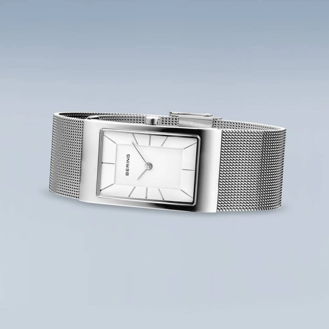 bering dames horloge witte wijzerplaat - 10222-004-S