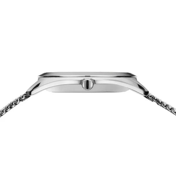 Bering dames horloge solar zilverkleurige wijzerplaat -  1733-000